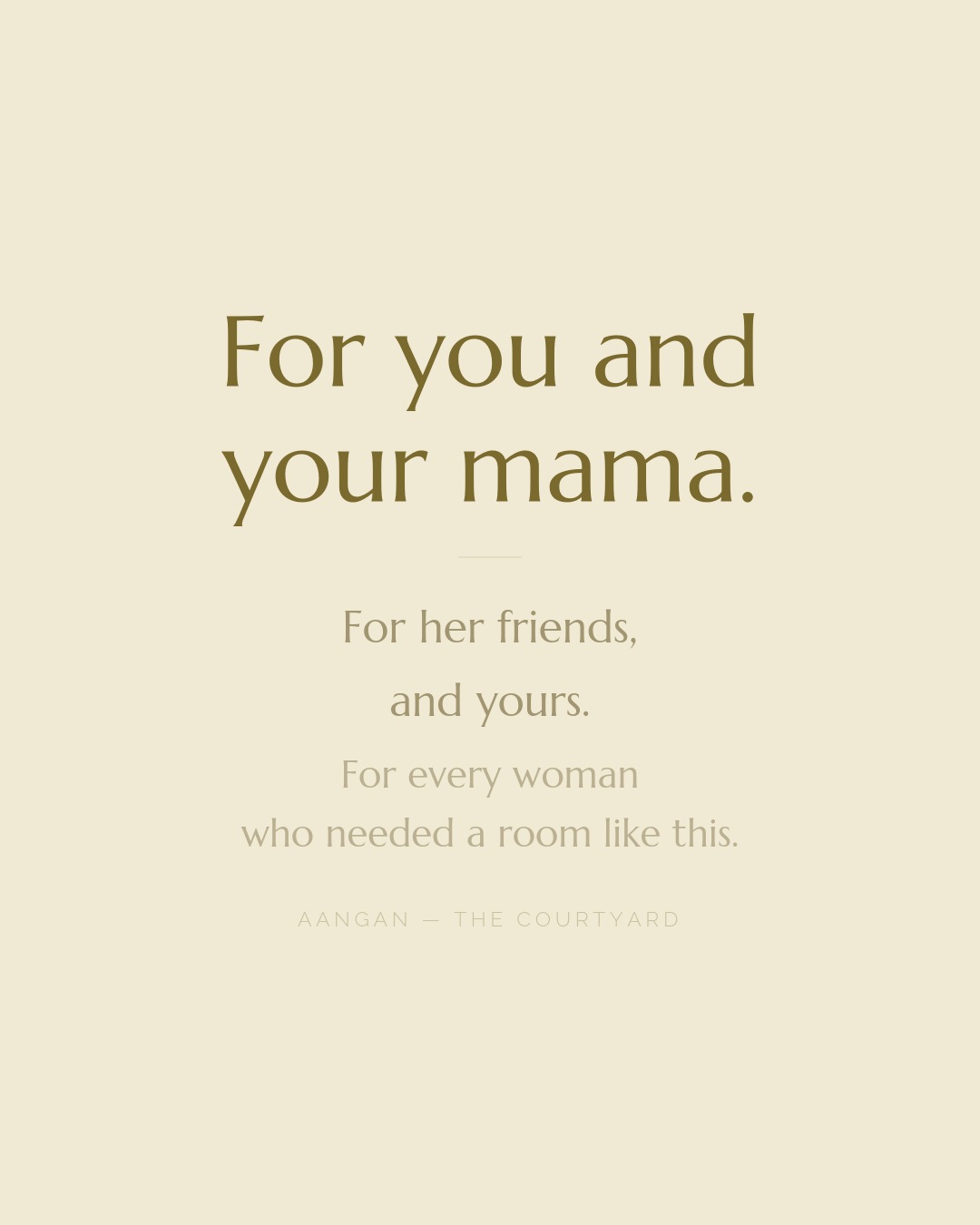 For you