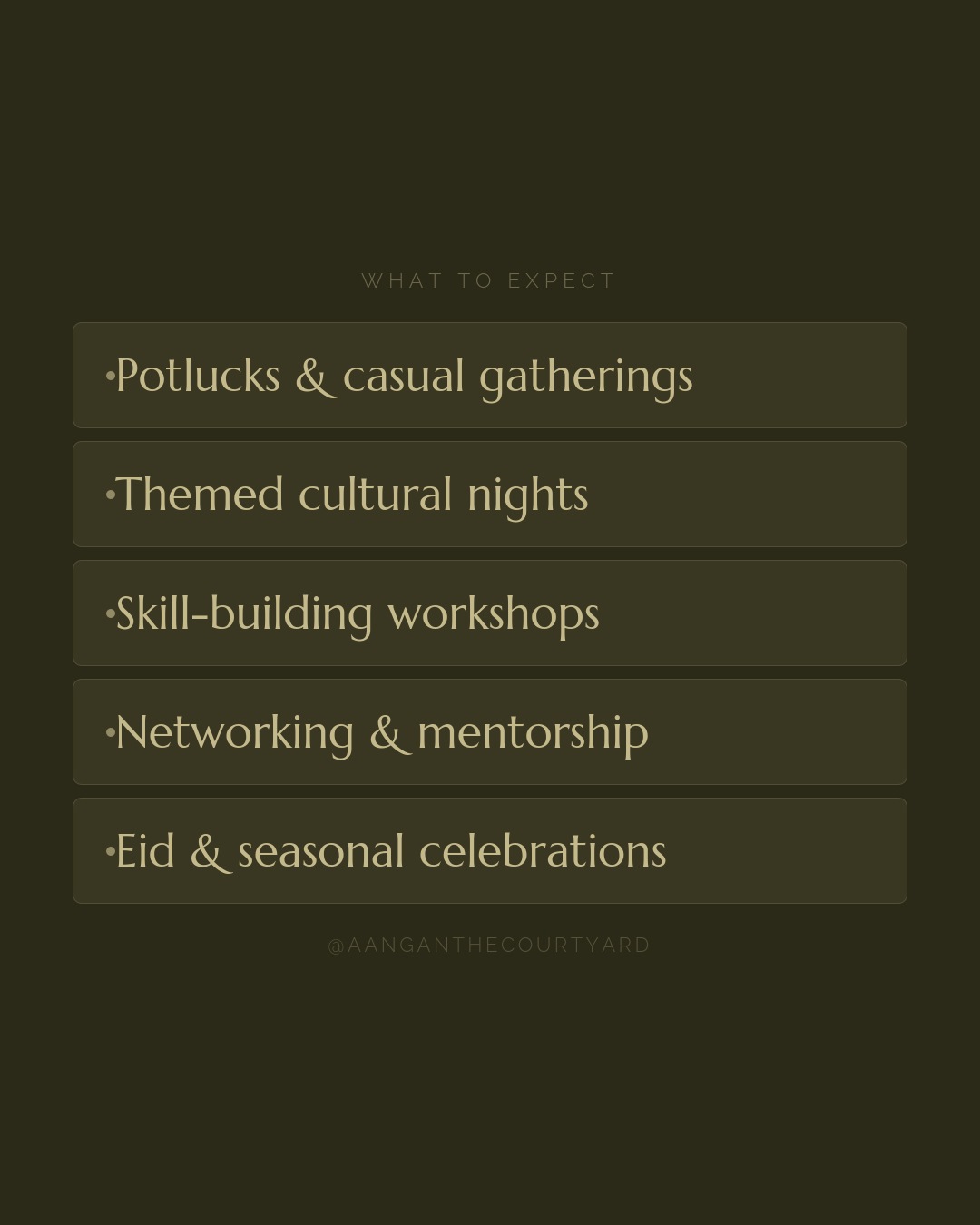 Aangan events